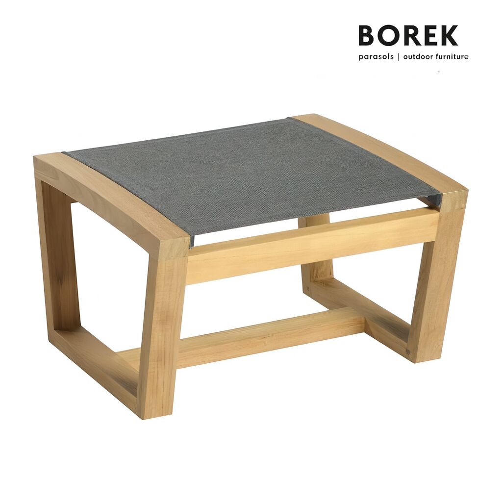  Loungeset Hocker & Sessel Von Borek - Teakholz - Lounge Luxx