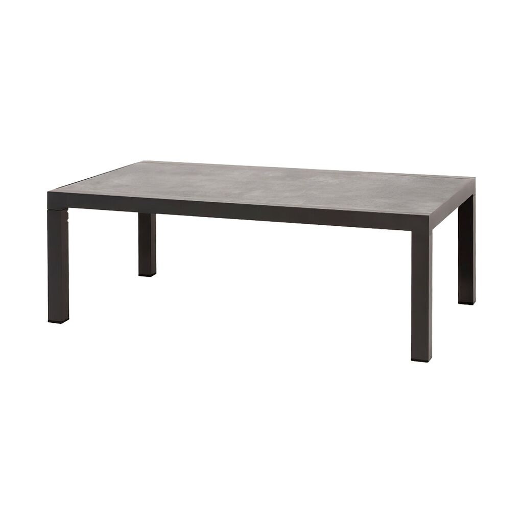  Loungetisch 120cm Aus Alu Und Keramik - Grau - Loungetisch Rano