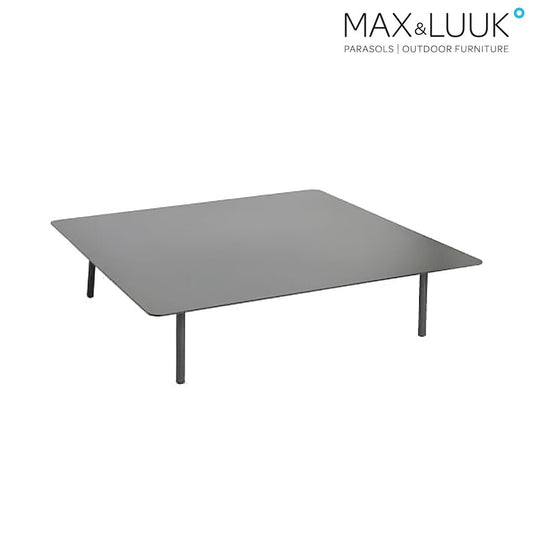  Loungetisch Quadratisch Aus Alu - Schwarz - Loungetisch Kick
