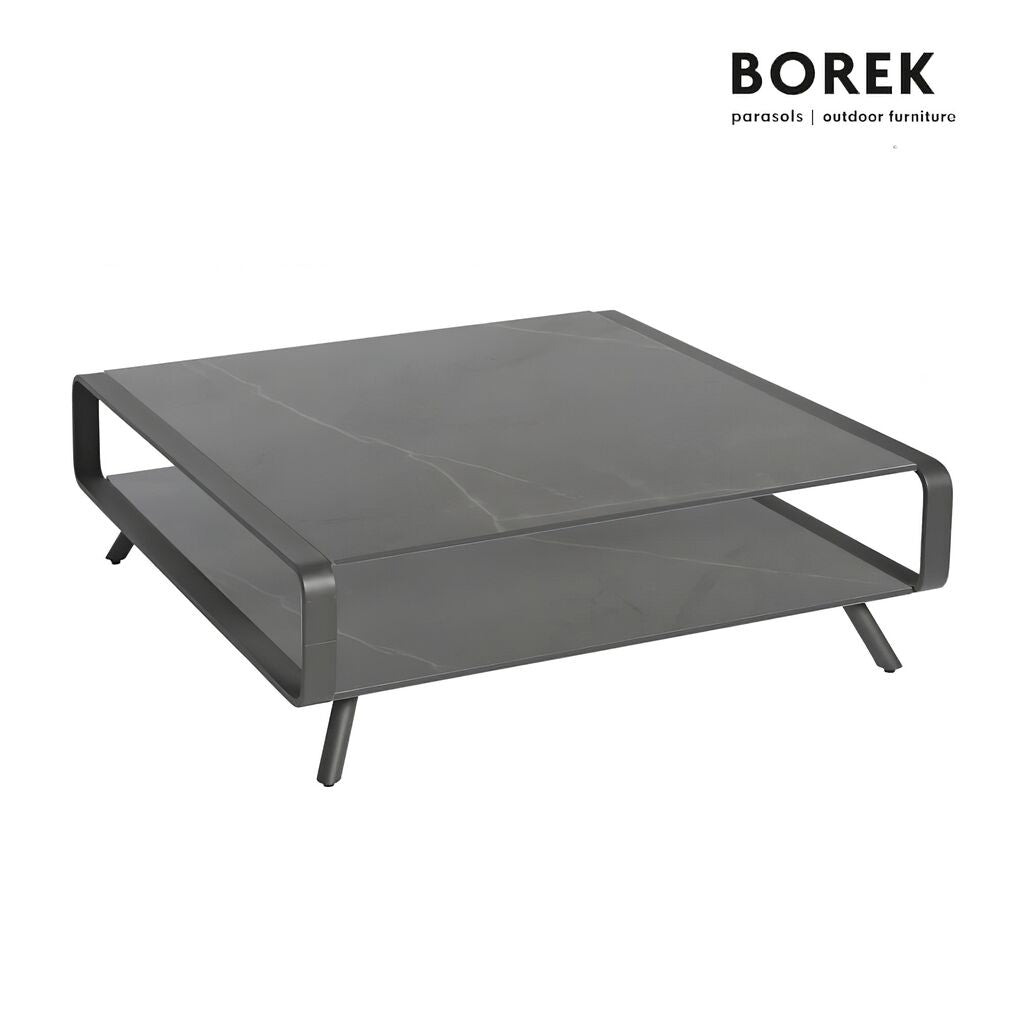  Loungetisch Von Borek Groß - Anthrazit - Aus Alu - Double O Loungetisch