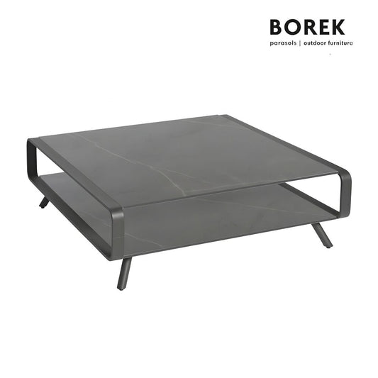  Loungetisch Von Borek Groß - Anthrazit - Aus Alu - Double O Loungetisch