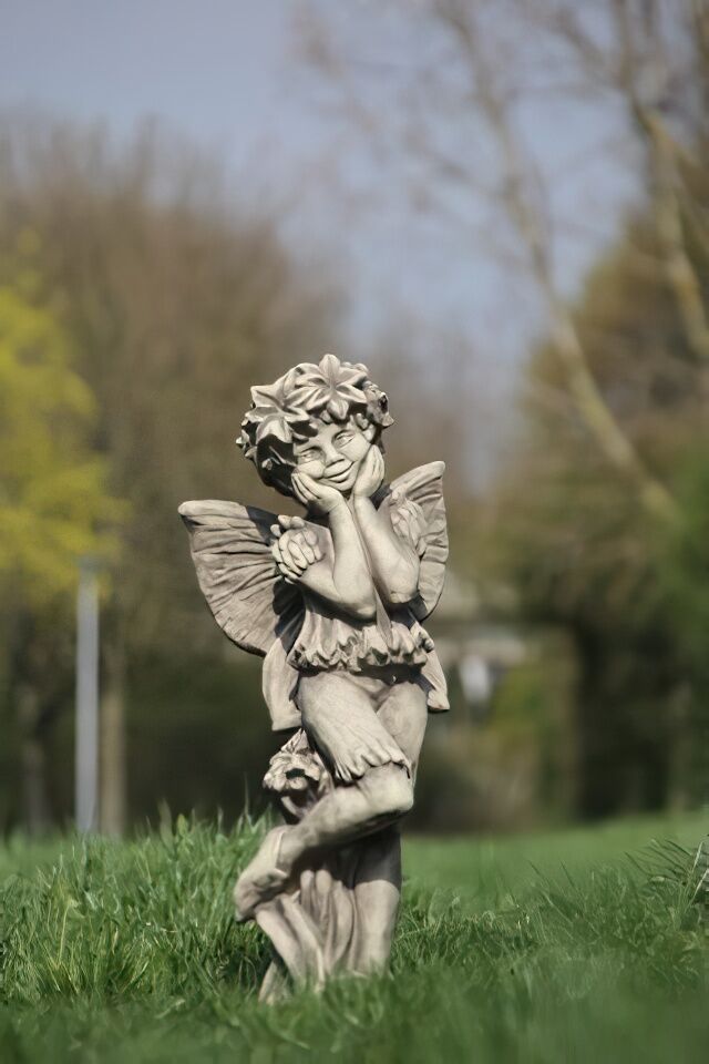 Lustige Elfe Als Steinguss Gartenfigur - Centaurea
