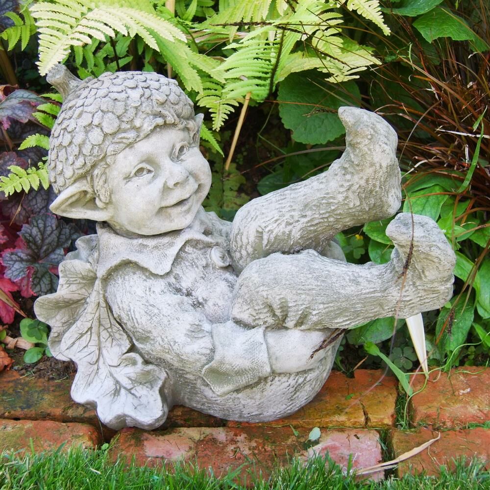  Lustige Wichtelfigur Acorn Aus Steinguss