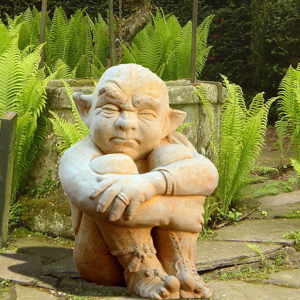  Lustiger Steinguss Gartenkobold - Grumbart