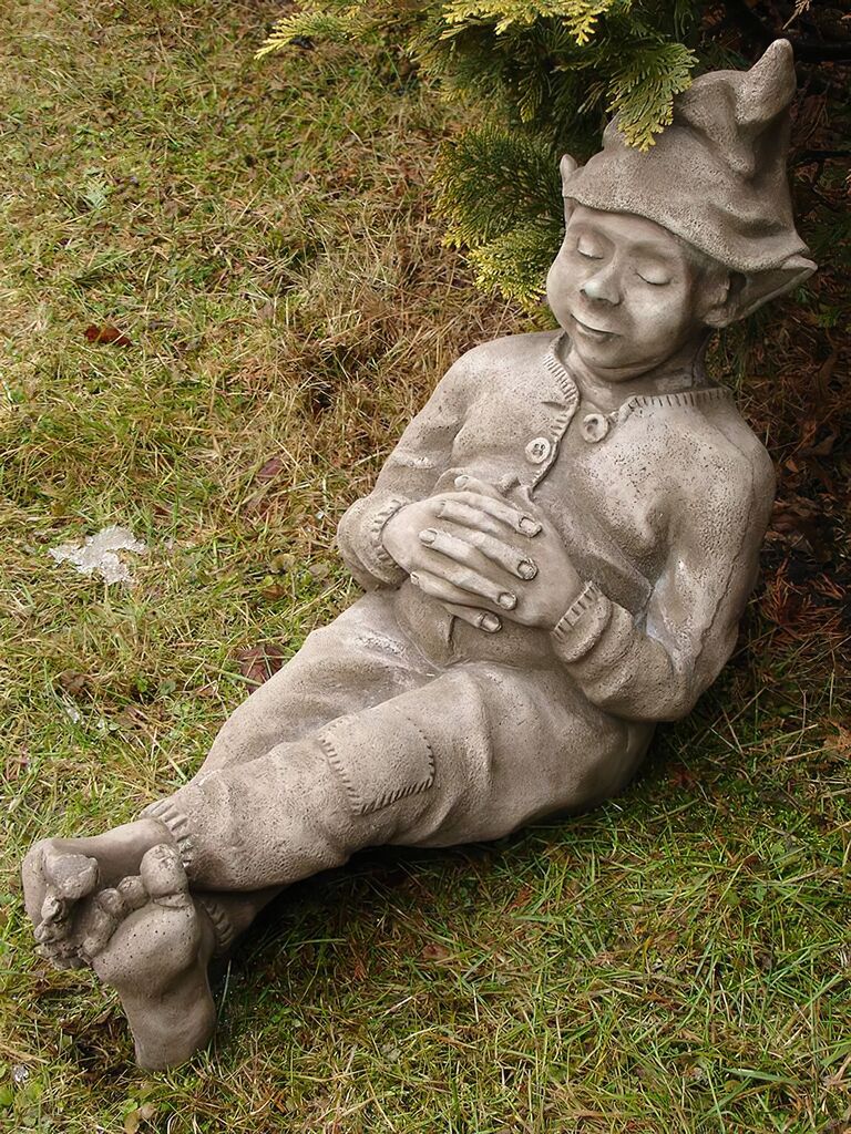  Lustiger Steinguss Gartenwichtel - Hans