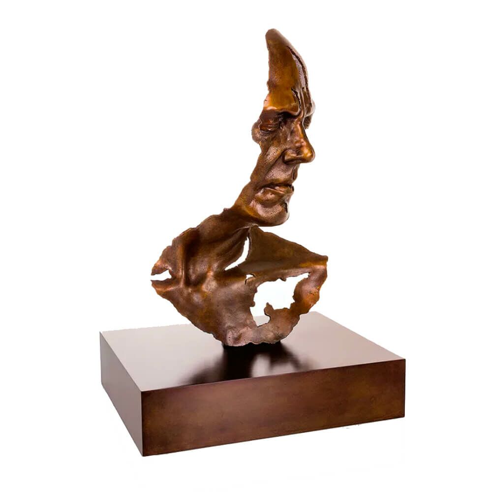  Mann Bronzebüste Mit Sockel In Limitierter Auflage - Fragment II