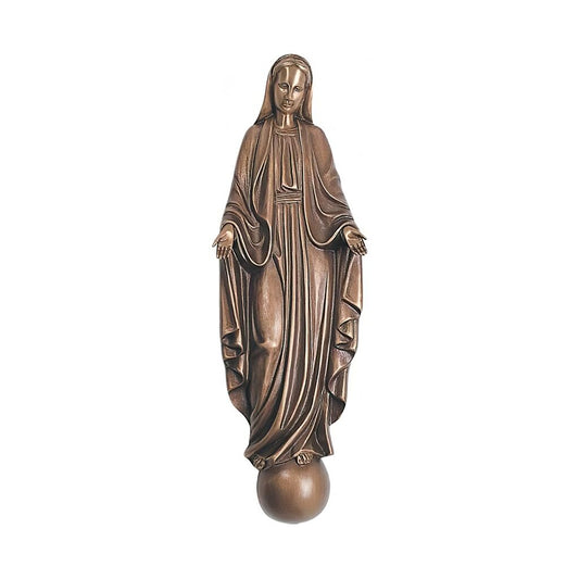  Marien Wandskulptur Aus Bronze/Aluminium - Madonna Mondän