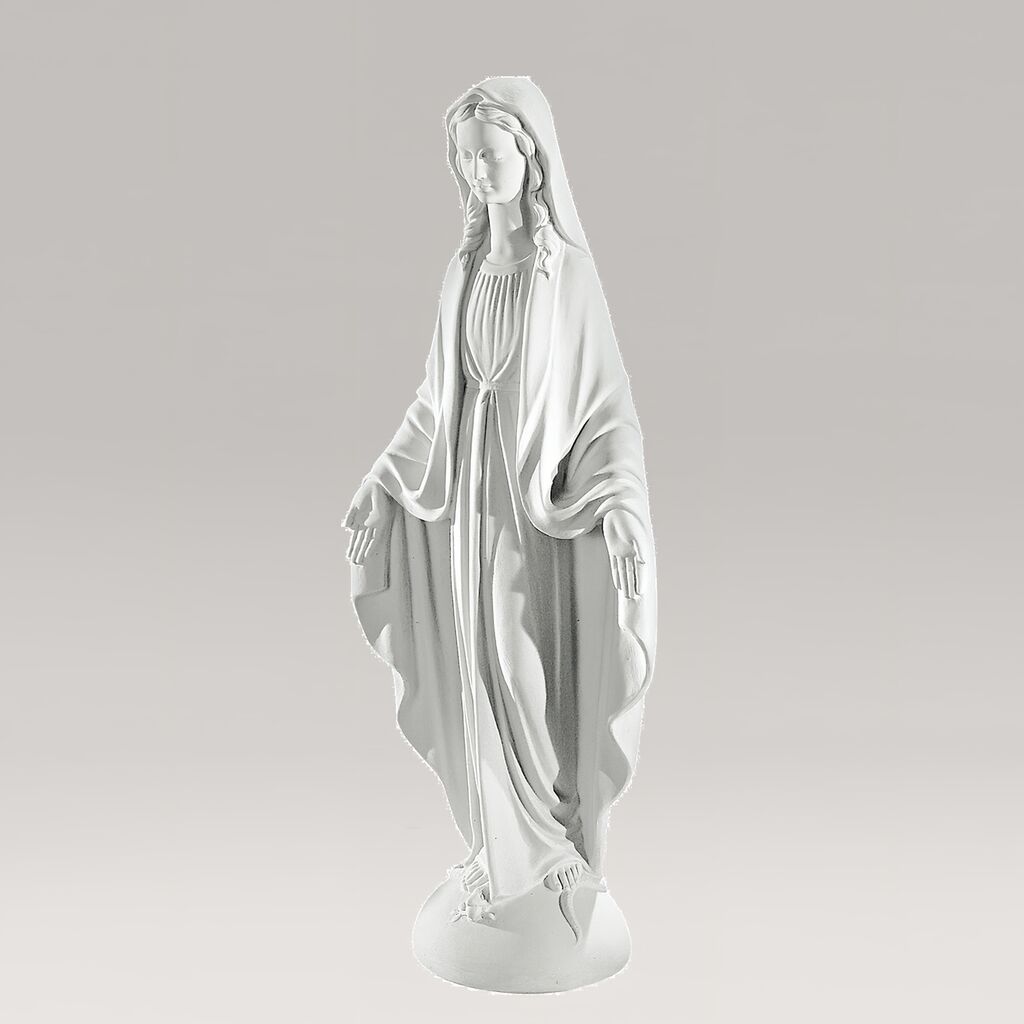  Marmorguss - Segnende Gartenfigur Heilige Maria - Madonna Secura