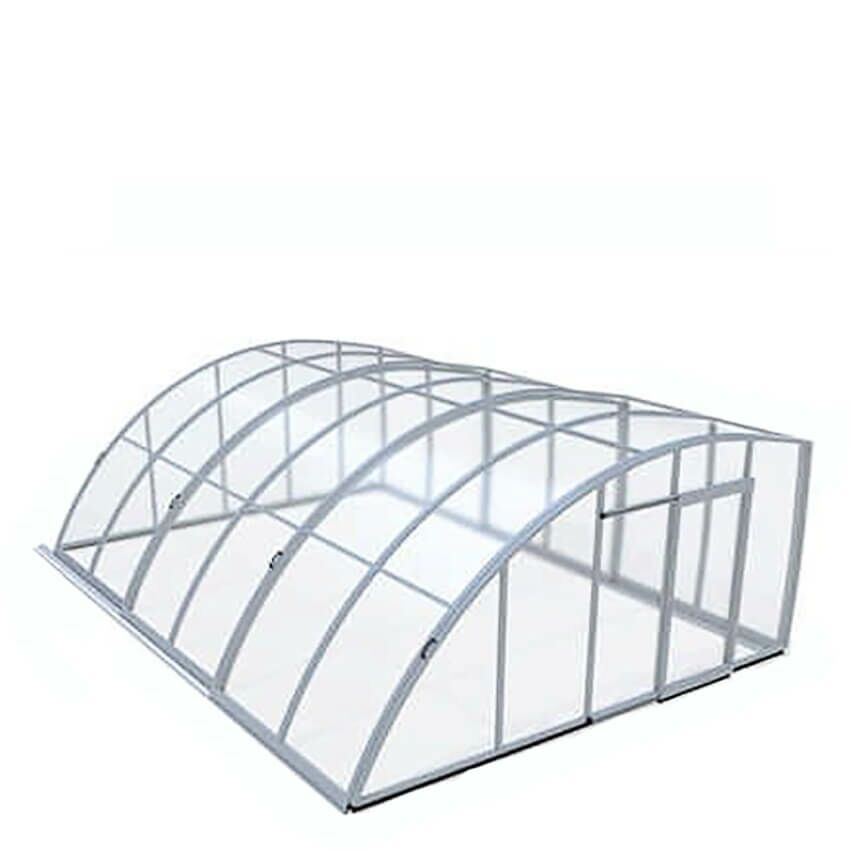  Maßgeschneiderte Poolabdeckung - Abschließbar - Aus Aluminium & Polycarbonat - Rubin Dritto