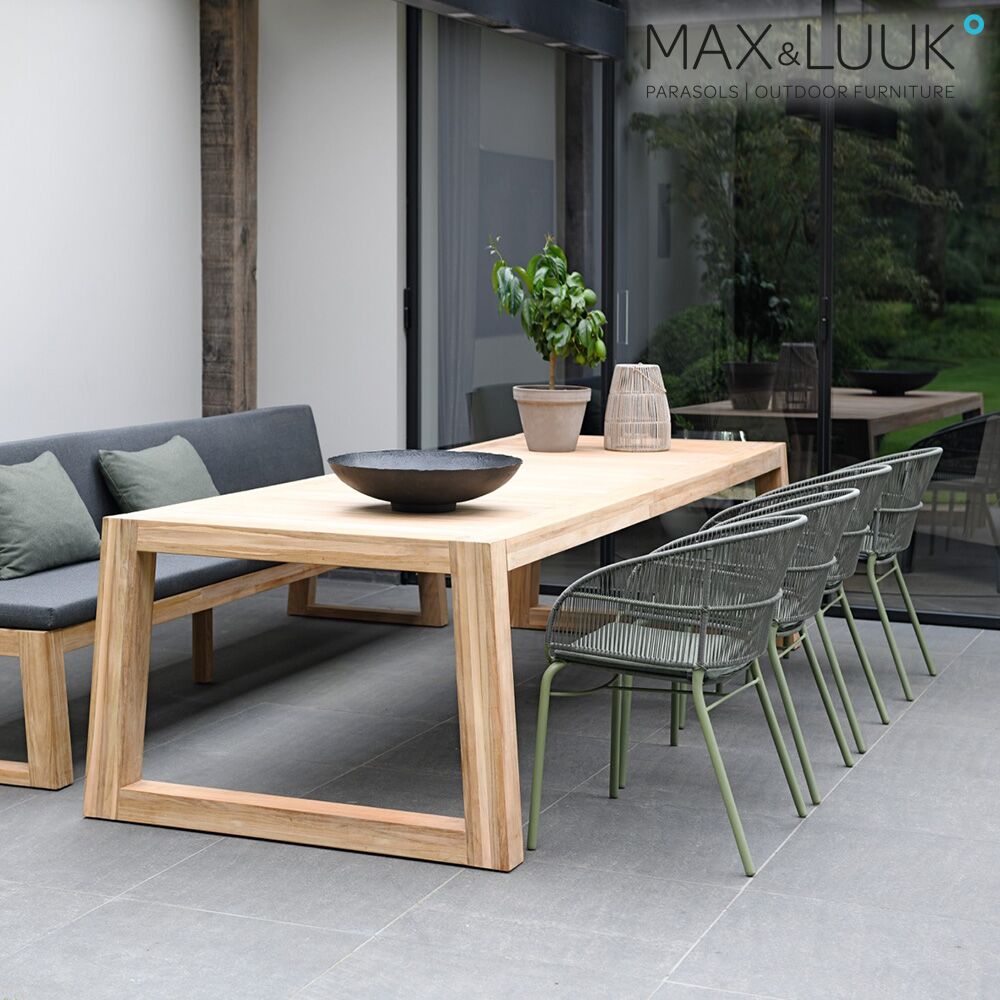  Max & Luuk Gartenstuhl Aus Aluminium Und Geflecht - Verschiedene Farben - Kane Stuhl