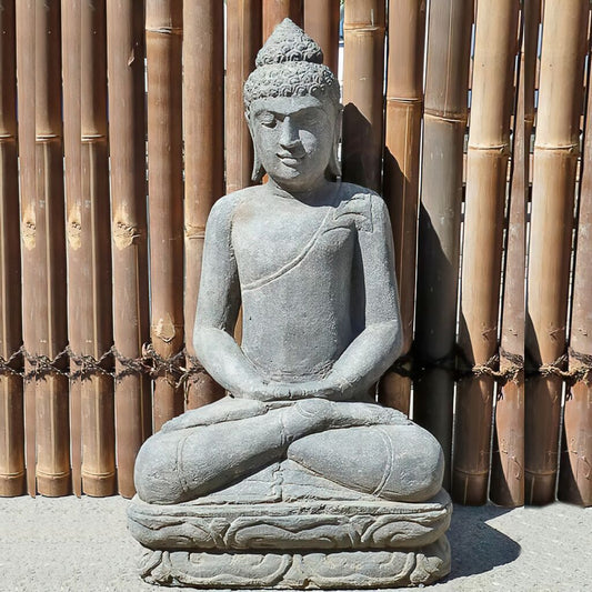  Medidative Buddha Plastik Für Den Garten