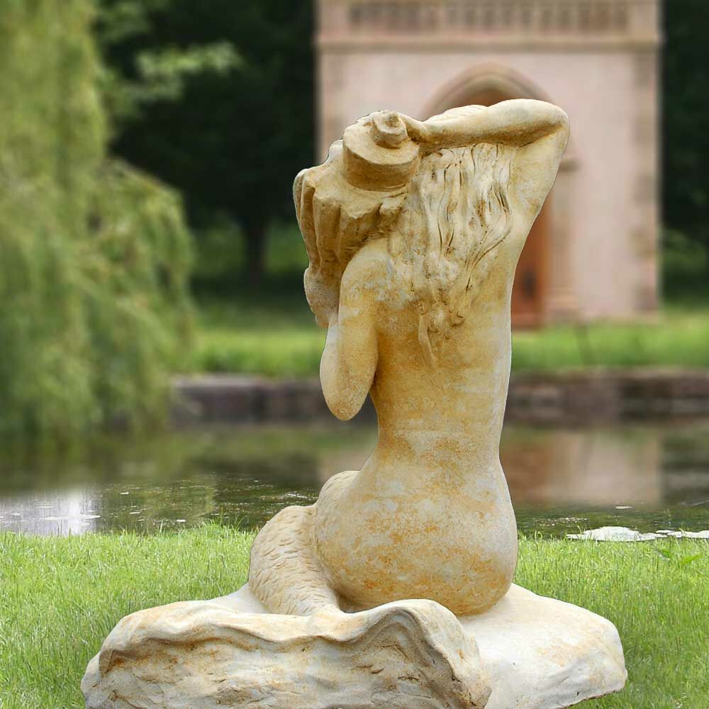  Meerjungfrau Stein Skulptur - Aria