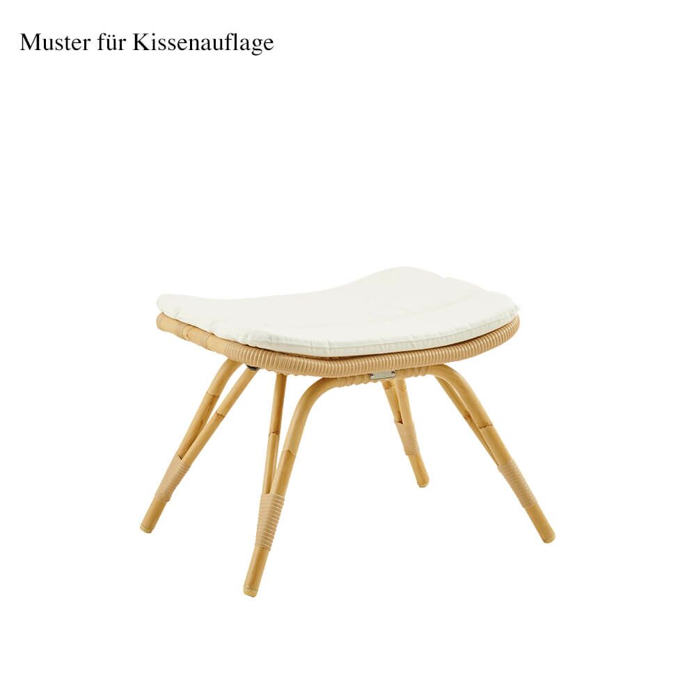  Moccafarbener Fuß Hocker Für Den Garten - Fußbank Elina