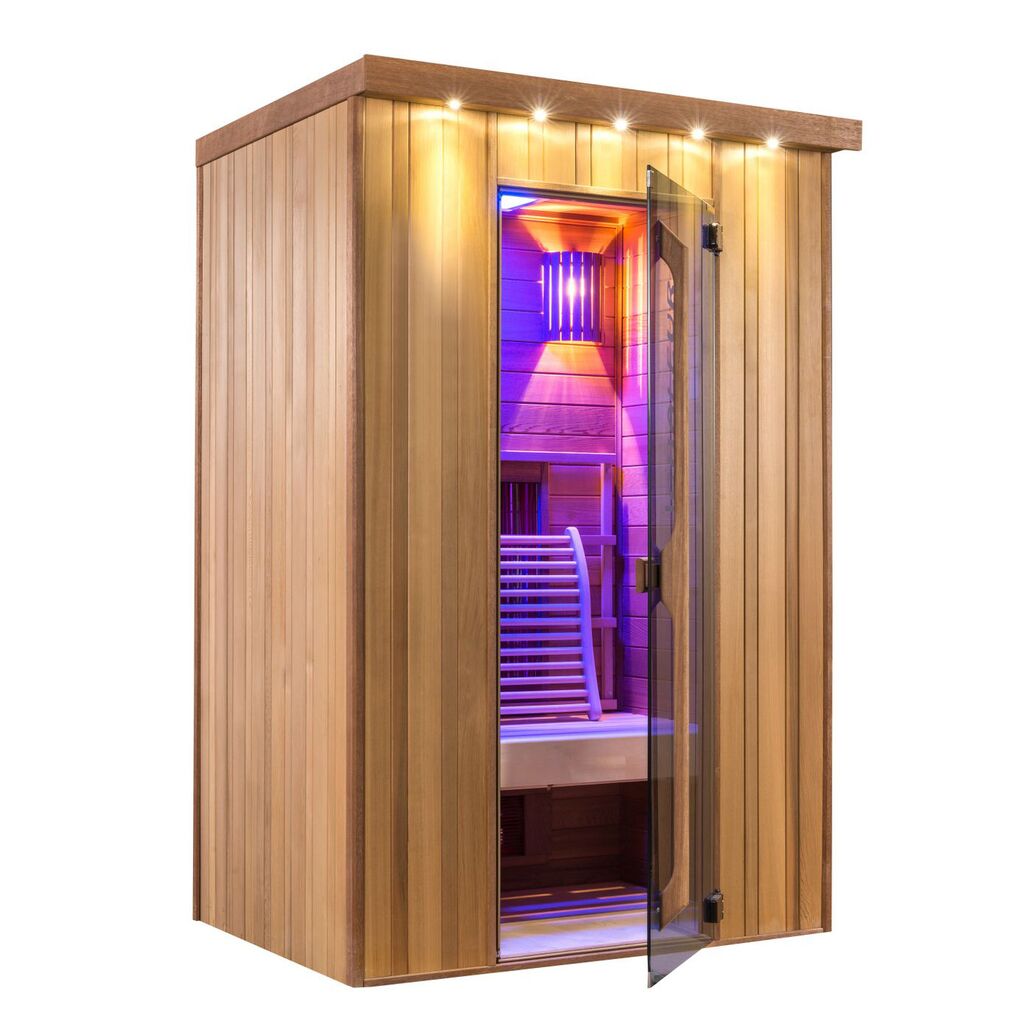  Modern Ausgestattete Indoor Infrarotkabine Aus Fichtenholz Für Zuhause - Osiris