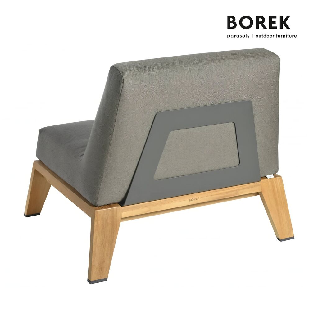  Moderne 6-Sitzer Sitzecke - Teckholz & Aluminium - Sitzgarnitur Hybrid