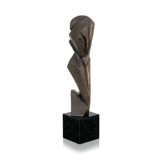  Moderne Bronzeplastik - Limitierte Künstler Kristallfigur - Vegetamorph