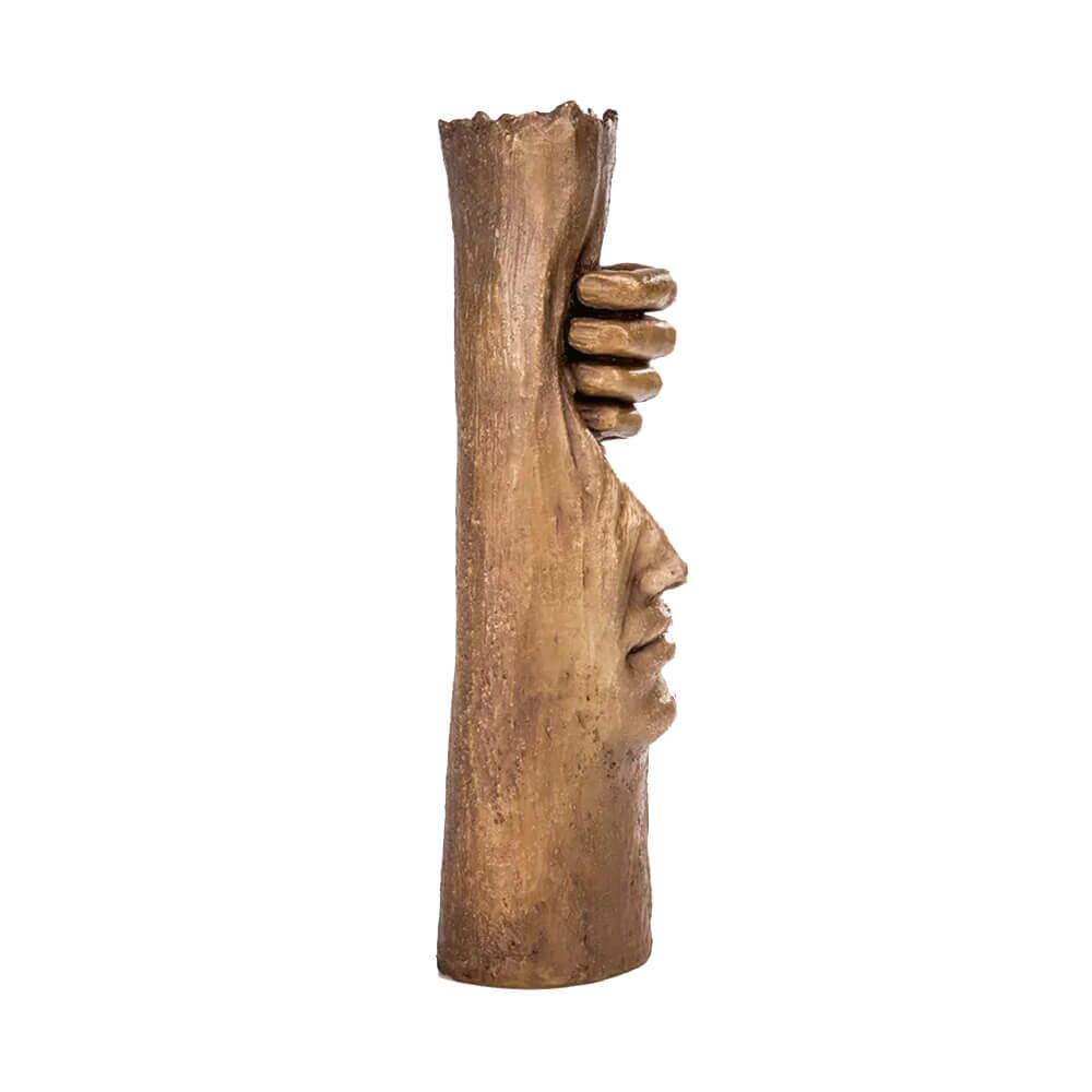  Moderne Bronzeskulptur - Vorhang Der Gedanken - Curtain