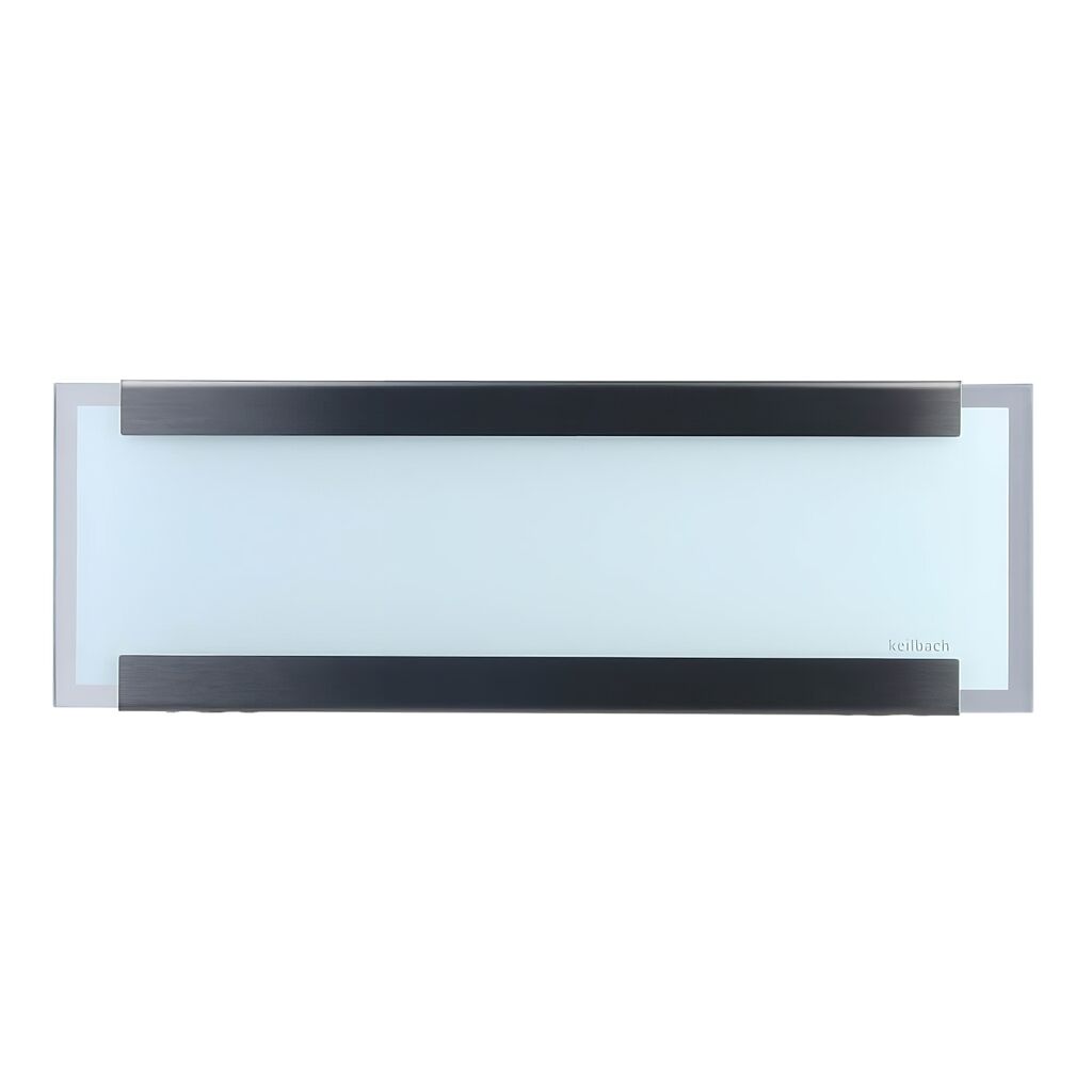  Moderne Edelstahl Zeitungsrolle Eckig Mit Weißem Glas - Thanatos
