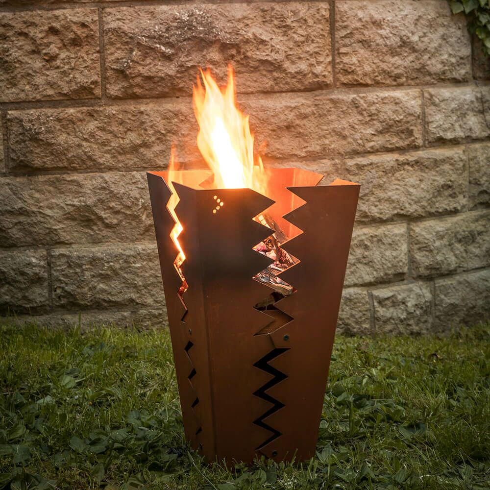  Moderne Feuerschale Aus Stahl In Rost Optik - Styx