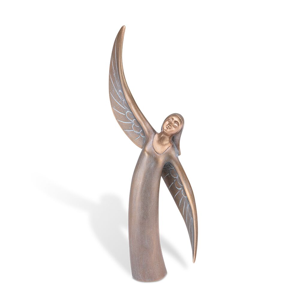  Moderne Garten Engelfigur Aus Bronze - Stehend - Ileo Riso