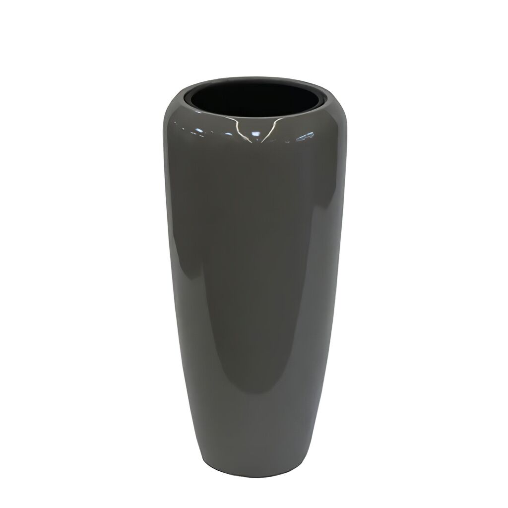  Moderne Garten Pflanzvase - Hochglänzend - Polystone Taupe - Offagna