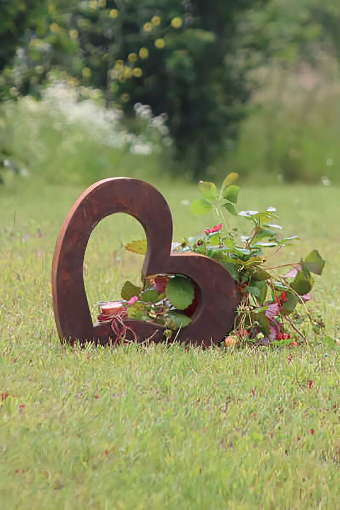  Moderne Garten Plastik Aus Eisen - Herz - Classico Cardo