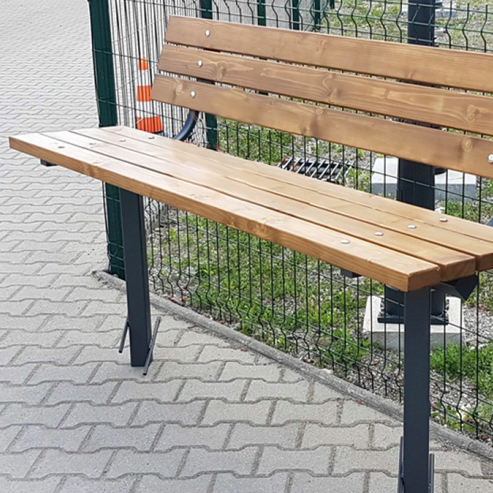  Moderne Gartenbank Zum Einbetonieren Aus Holz Und Metall - Endre