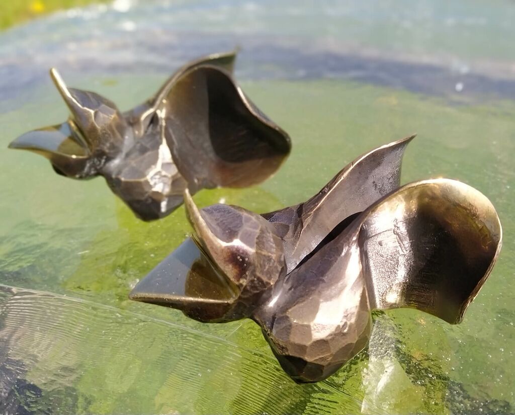  Moderne Gartendeko Aus Schmiedebronze - Spatz - Milago