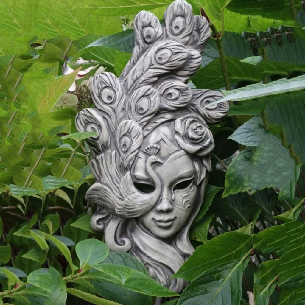  Moderne Gartendekoration - Maske Aus Steinguss - Follia