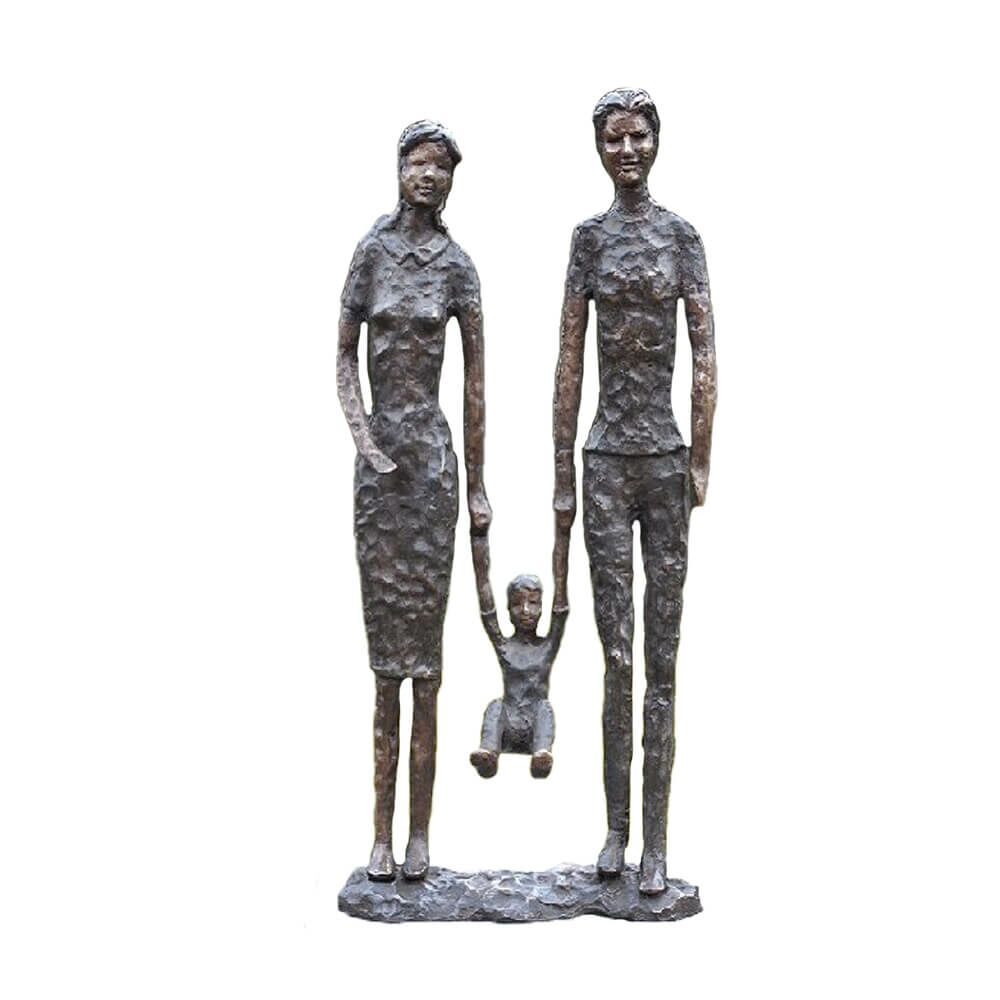  Moderne Gartenstatue Eltern Mit Kind - Parento