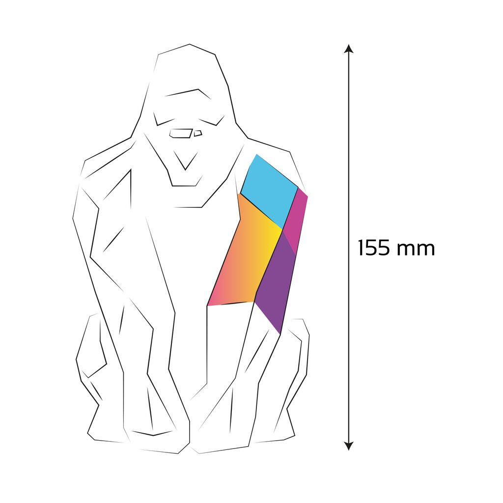  Moderne Gorilla Kinderfigur Zum Bemalen Aus Gips - Maldrick