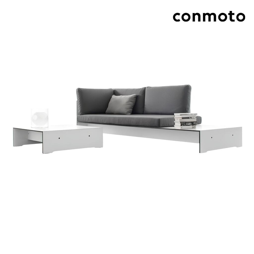  Moderne HPL Loungegruppe Aus Sofa Und Tisch - Riva Gartenlounge