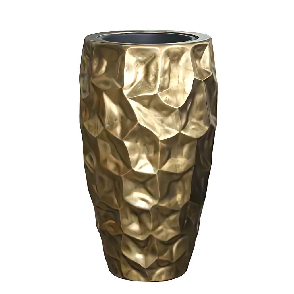  Moderne Indoor Pflanzvase Aus Polystone - Goldfarben - Restandor