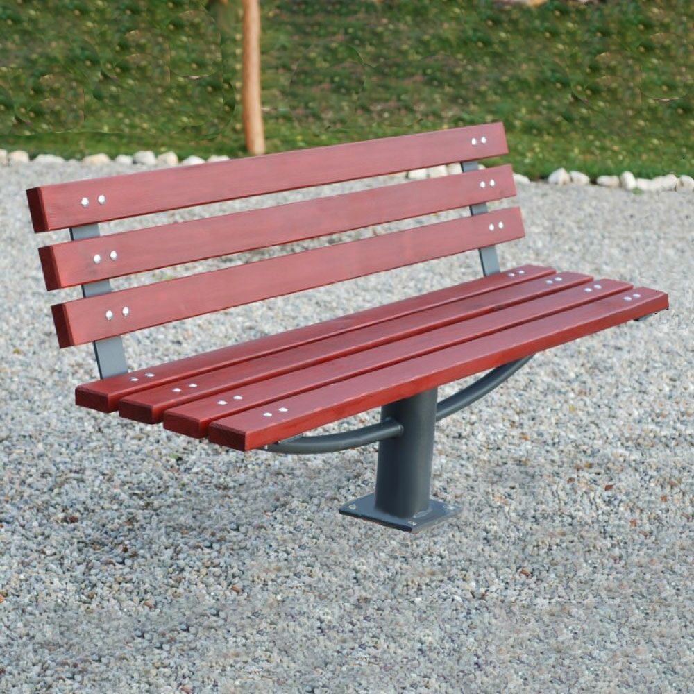  Moderne Parkbank Ohne Armlehne Aus Metall Und Holz - Engla