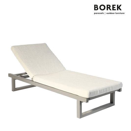  Moderne Sonnenliege Aus Aluminium Mit Verstellbarer Rückenlehne Und Rädern - Borek - Ovar Sonnenliege