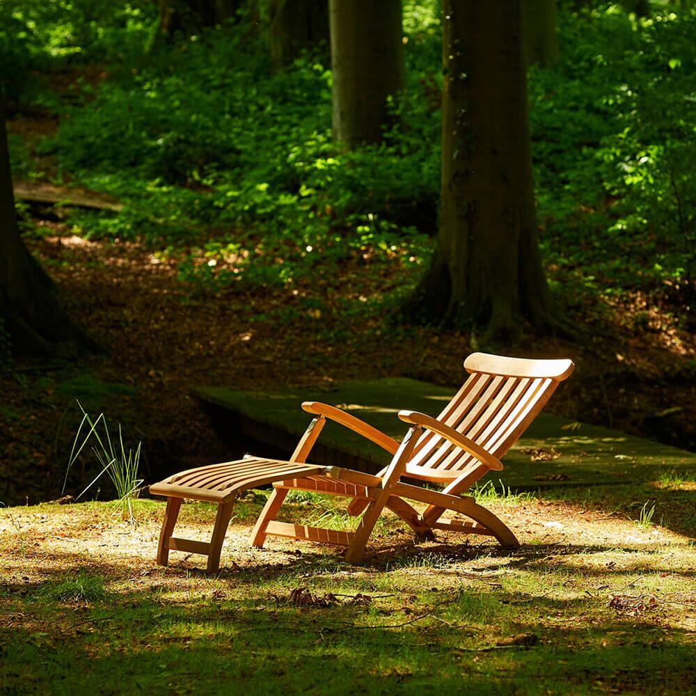  Moderne Sonnenliege - Verstellbar - Teakholz - Ivy Deckchair