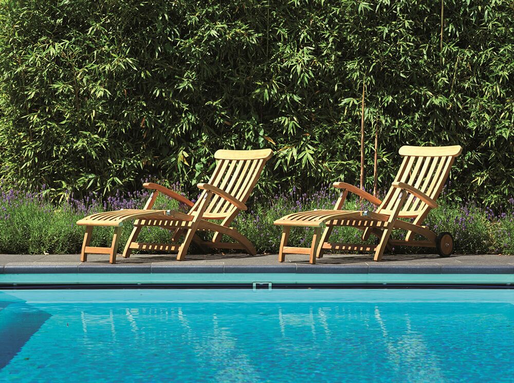  Moderne Sonnenliege - Verstellbar - Teakholz - Ivy Deckchair