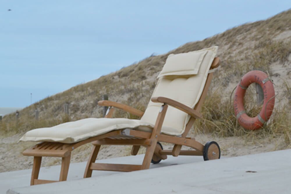  Moderne Sonnenliege - Verstellbar - Teakholz - Ivy Deckchair