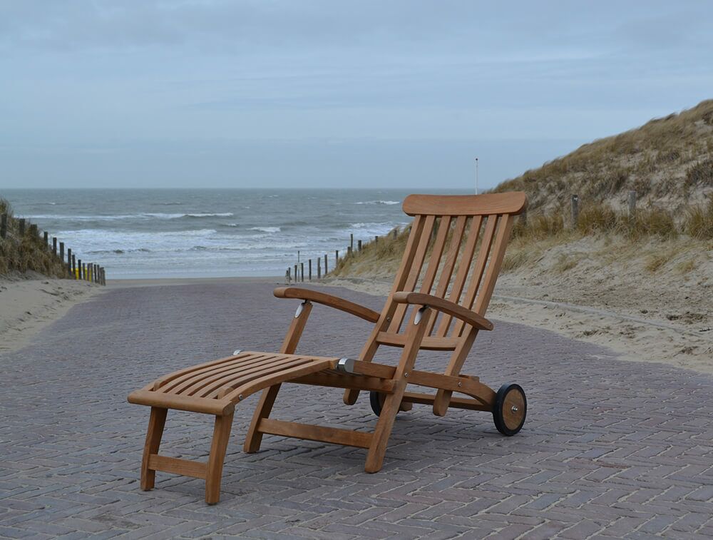  Moderne Sonnenliege - Verstellbar - Teakholz - Ivy Deckchair