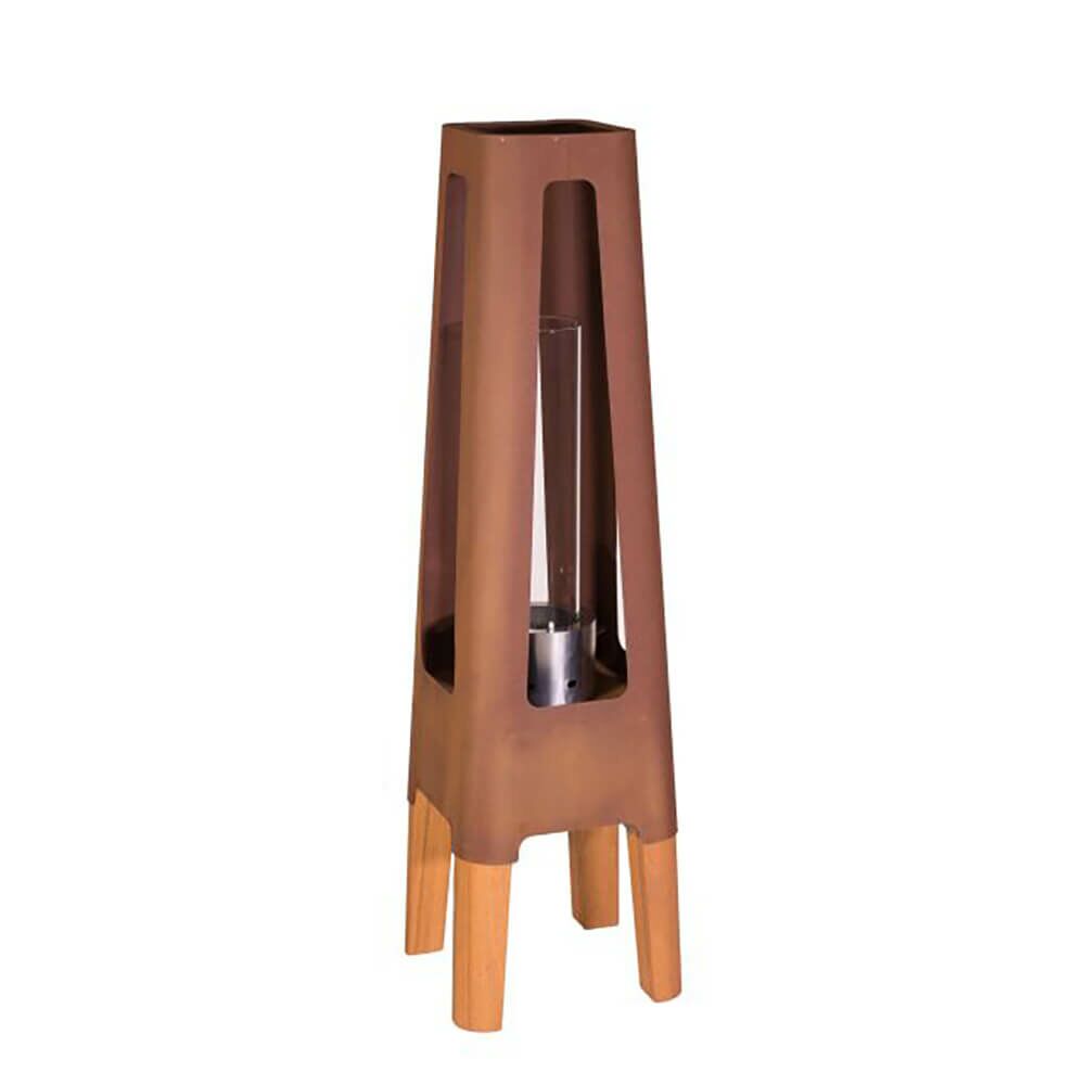  Moderne Stahl Gartenlampe Von Masuria In Rost Mit Ethanol Licht - Nexo Lampe