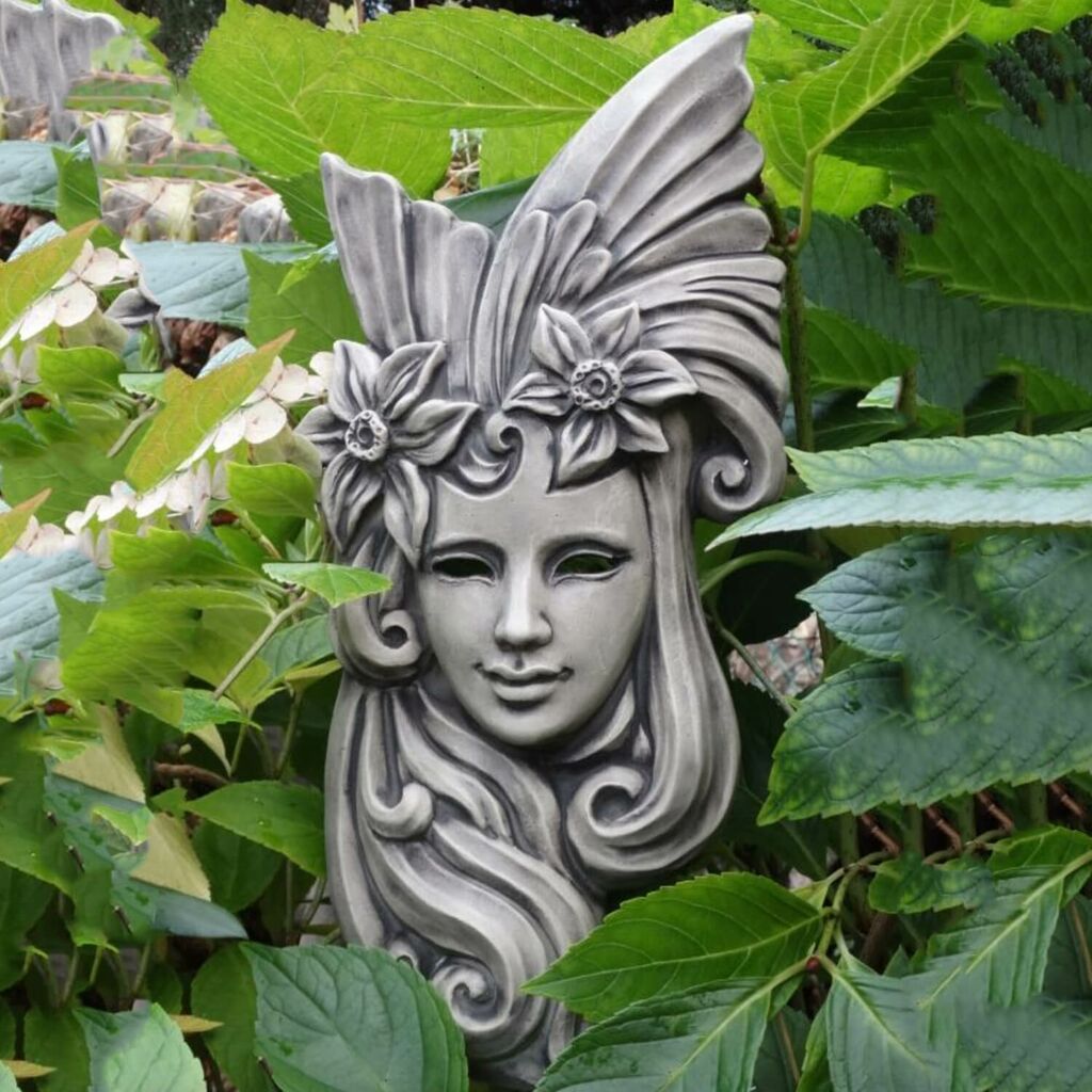  Moderne Venezianische Maske Als Gartenfigur Inkl. Ständer - Levante