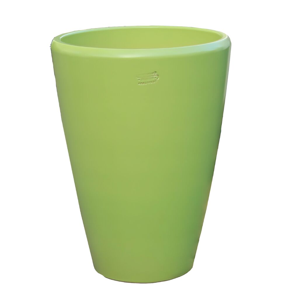  Moderne XXL Gartenvase Aus Steinzeug - Grün - Rund - Frostsicher - Elektra Viride