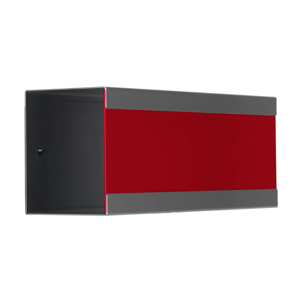  Moderne Zeitungsrolle Edelstahl Design Rot - Asklepios