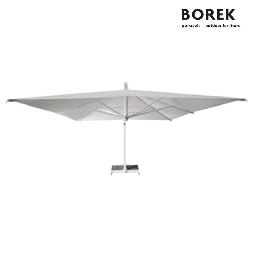  Moderner Design Ampelschirm Mit Alu Gestell - Borek - Mit Kurbel - Kippbar - Rodi Sonnenschirm White