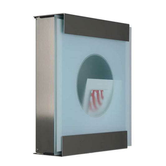  Moderner Design Briefkasten Aus Edelstahl & Glas - Demeter