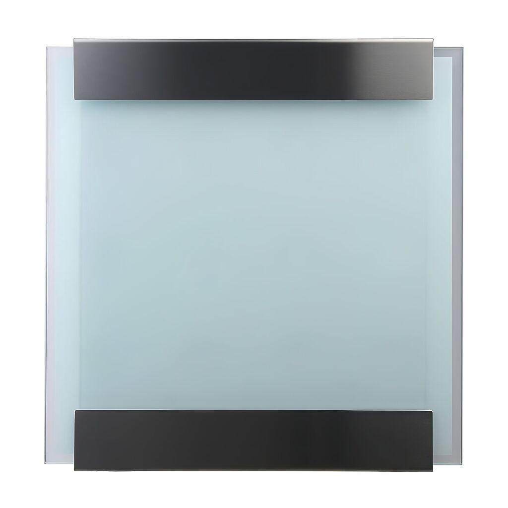  Moderner Edelstahl Briefkasten Mit Weißer Glasfront - Erebos