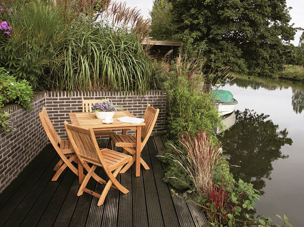  Moderner Garten Klappstuhl Aus Teak Holz - Ivy Klappstuhl