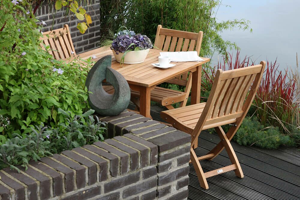  Moderner Garten Klappstuhl Aus Teak Holz - Ivy Klappstuhl