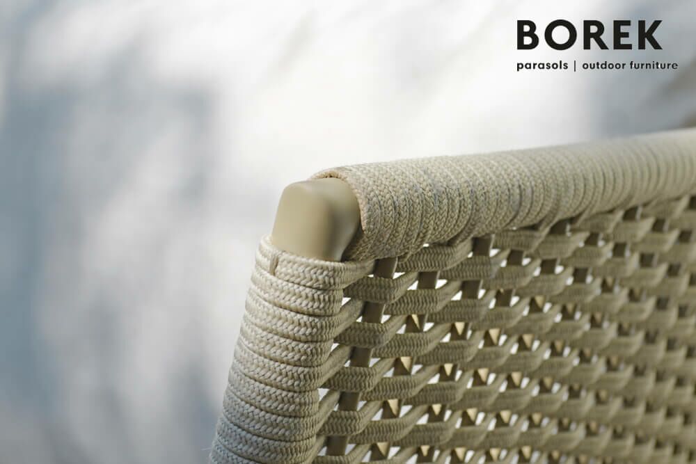  Moderner Garten Loungesessel - Beige - Borek - Aluminium & Seil Geflecht - Valldemossa Loungesessel