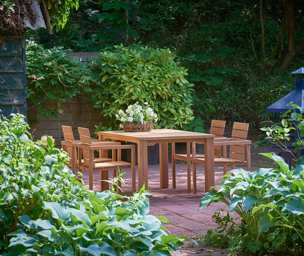  Moderner Garten Stapelstuhl Aus Teakholz - Lucy Stapelstuhl